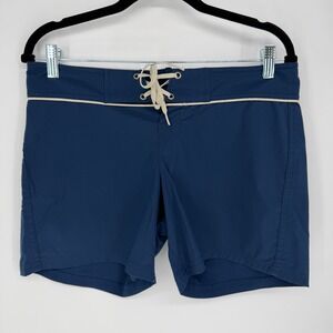 PATAGONIA WORN WEAR CURRENT BOARDIES NAVY BLUE BOARD SHORTS SIZE 6